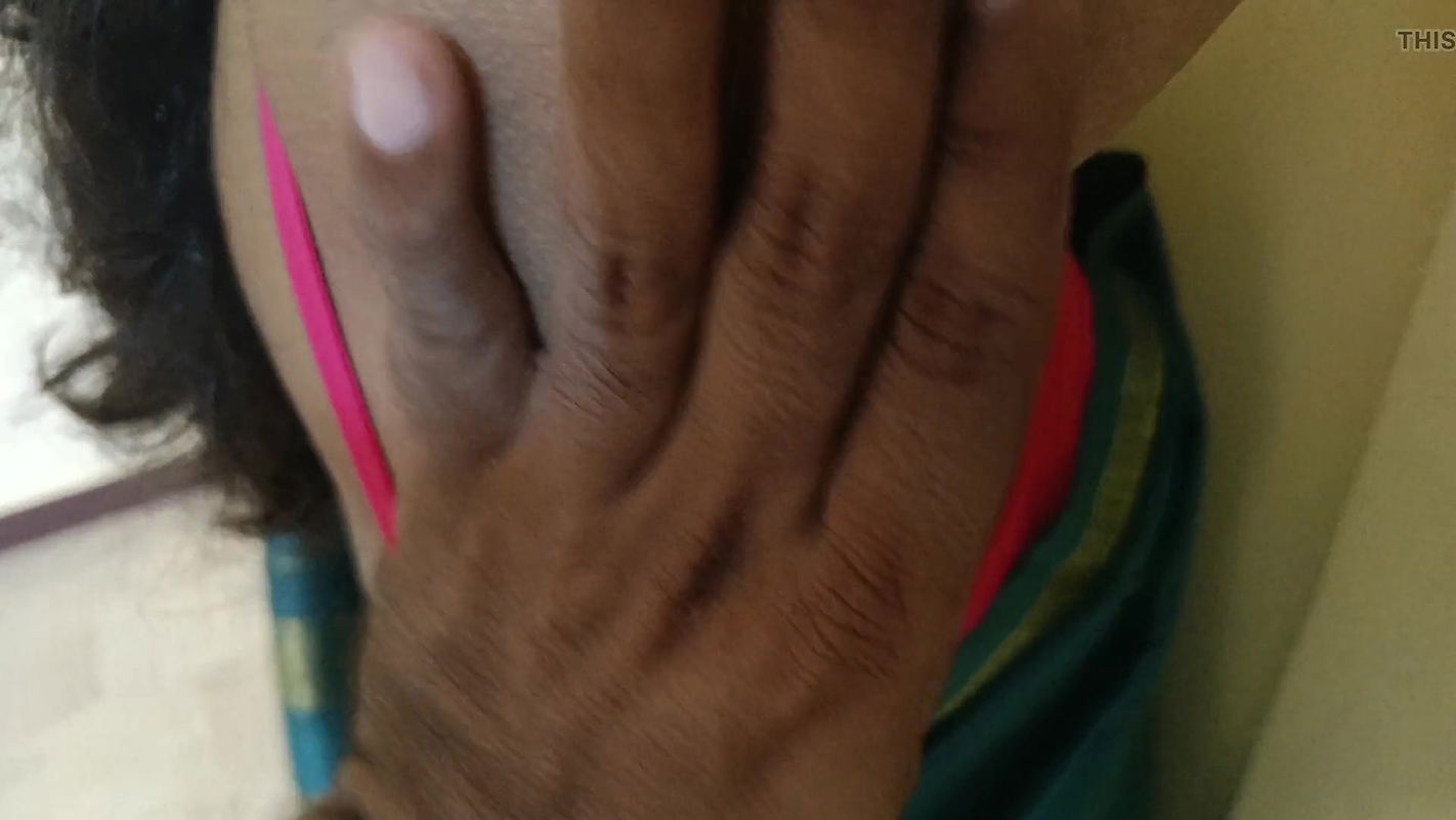 Housewife works at home with stepsister and her husband