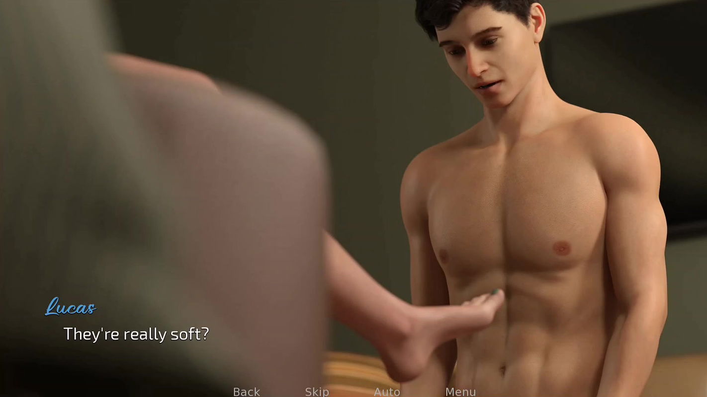 The stepmother is spending fun time with her stepson