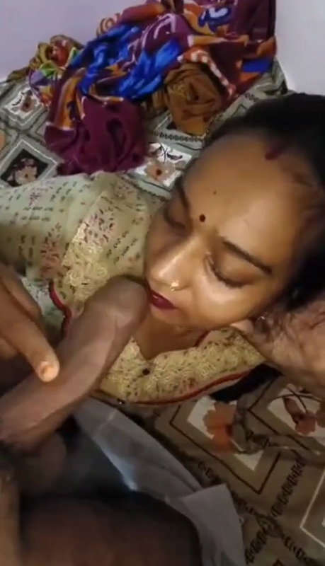 Newly married wife sucking and fucking with husband