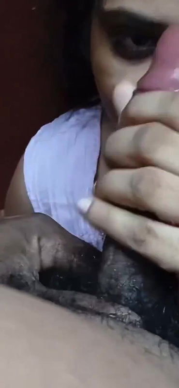 Aunty worshipping sucking thicc thick veined black cock with eye contact