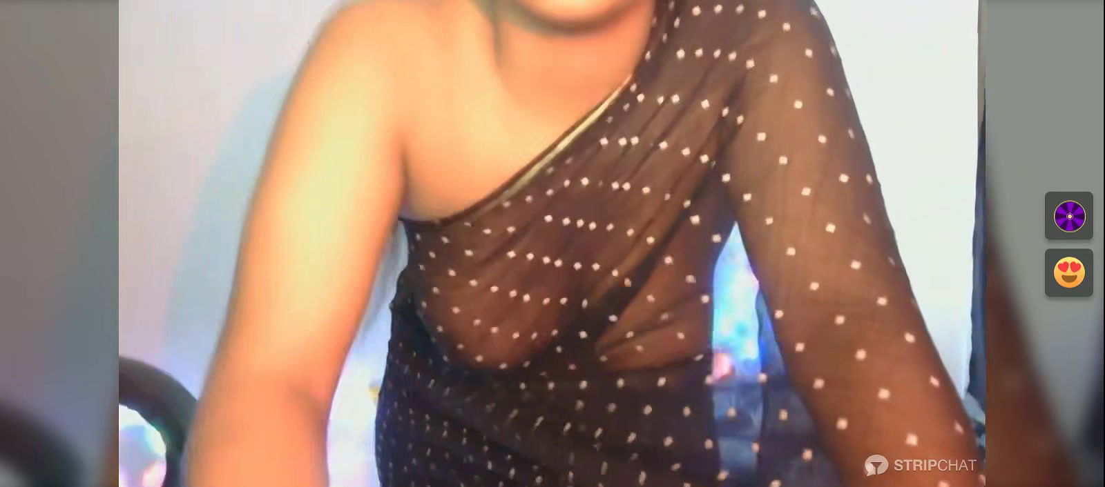 Hot Bhabhi Wearing Only Saree showing her Big boobs