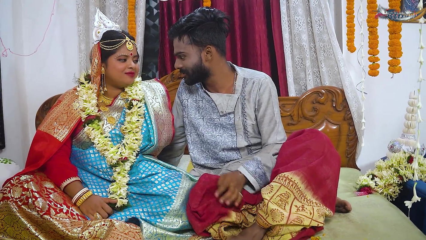 Desi Newly Married Husband Wife Hardcore Fuck at First Night by -01