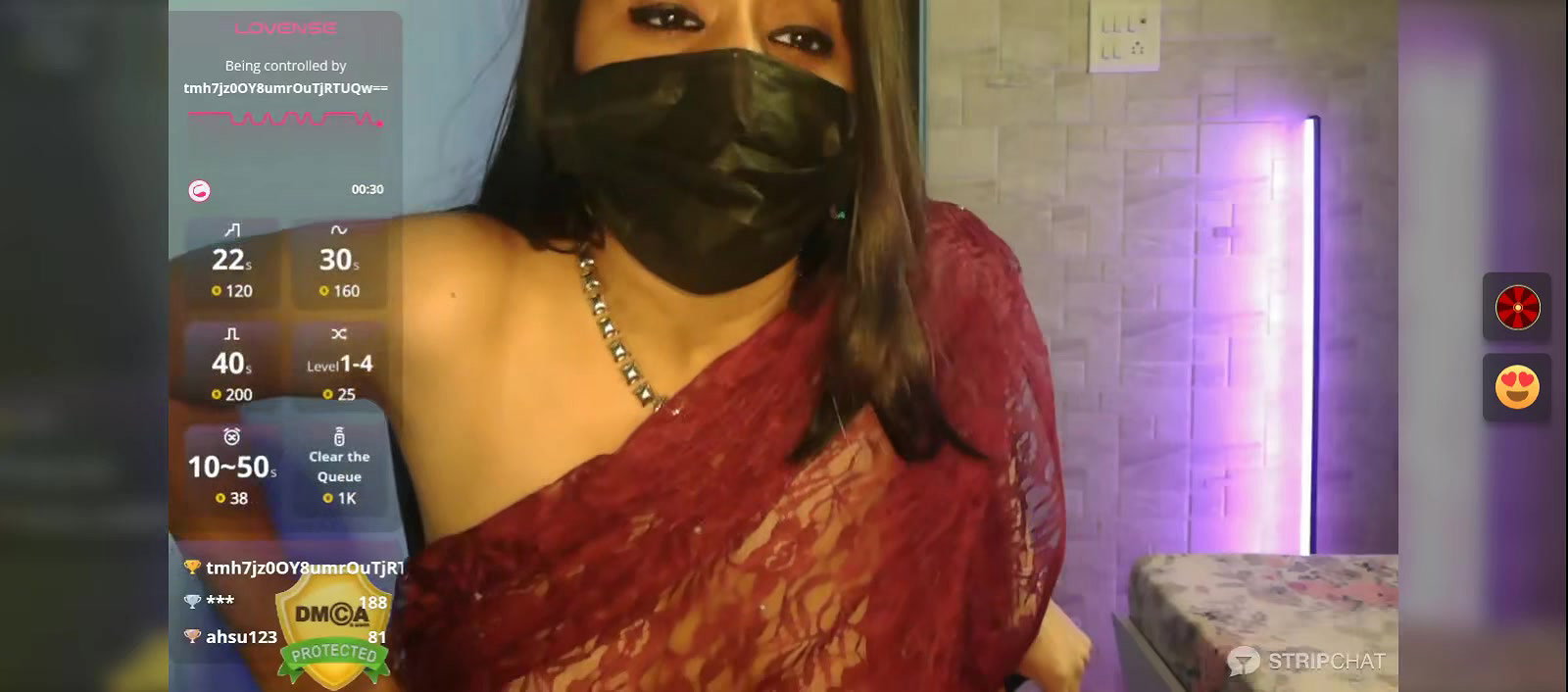Sexy Bhabhi in See Saree without blouse Exposing Boobs 12