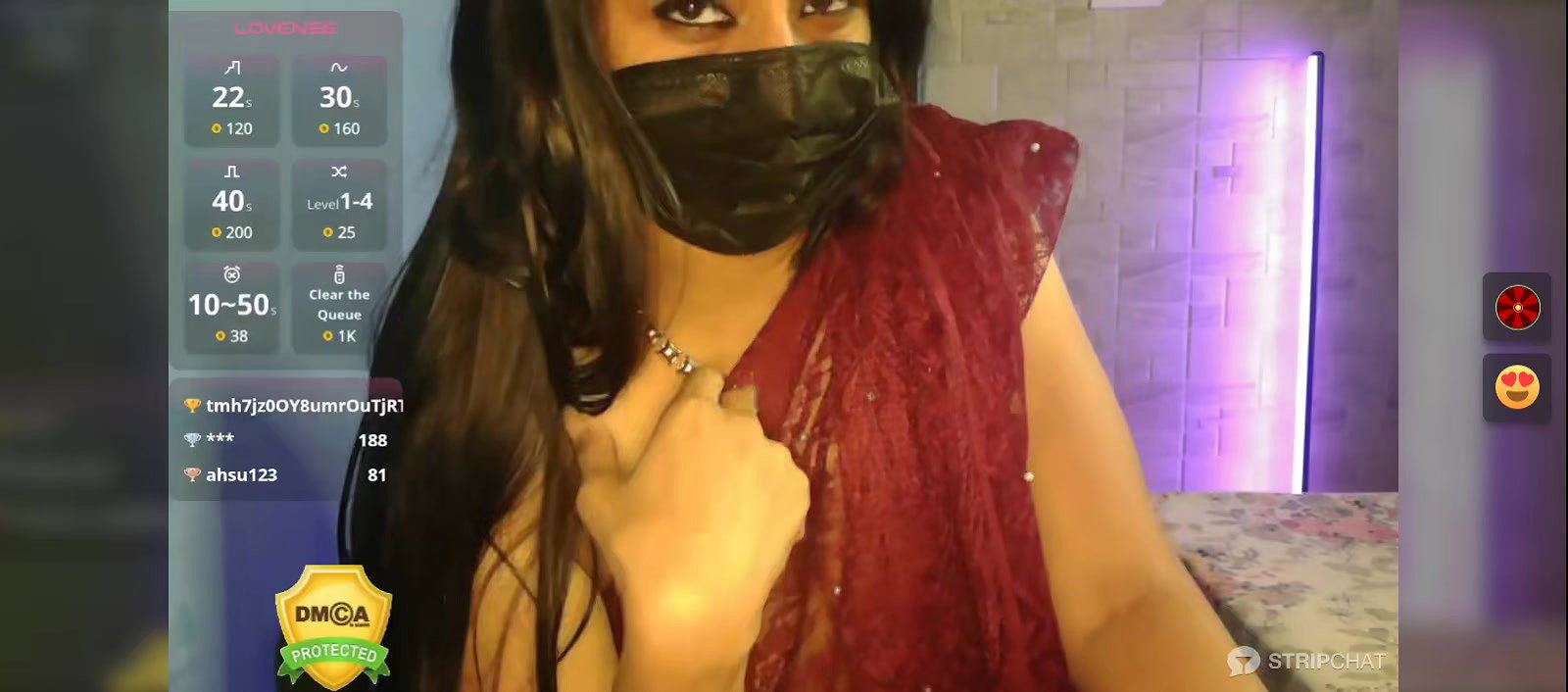 Sexy Bhabhi in See Saree without blouse Exposing Boobs 12