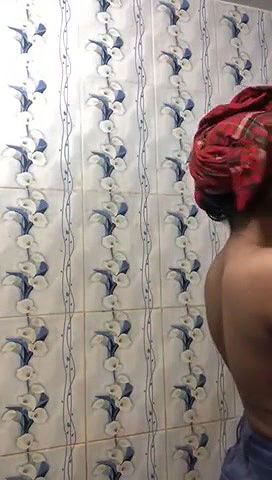 Busty gf seduce her bf recorded bathing pussy fingering 12