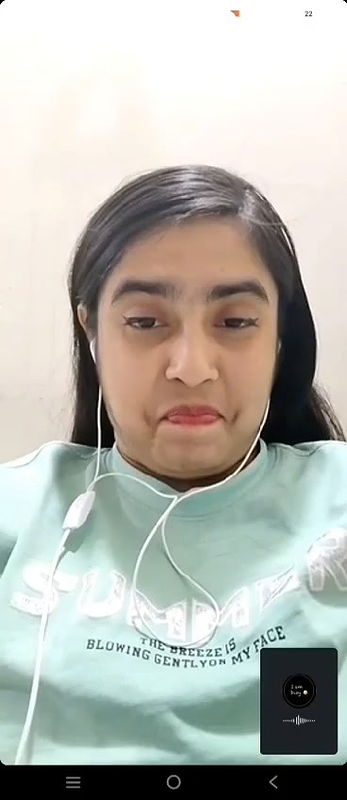 Cute girlfriend video call to lover shows big boobs 12