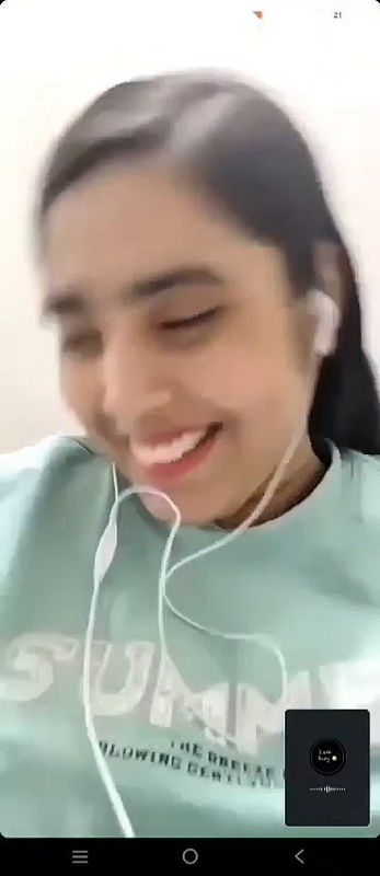 Cute girlfriend video call to lover shows big boobs 12