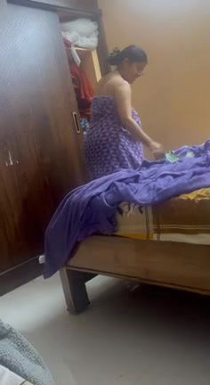 MILF teacher big boobs showing during dress change 12