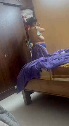 MILF teacher big boobs showing during dress change 12