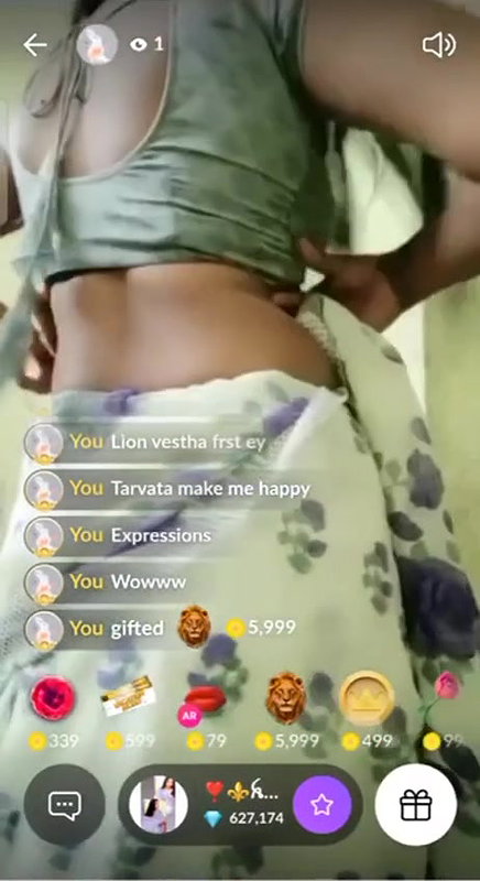 Gorgeous Looking Babe Honey Telugu in Saree Full Show 121 2