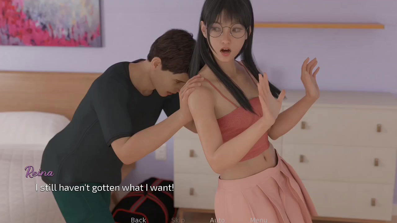 Stepsister researching stepbrother’s cock