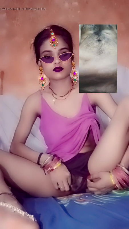 Beautiful Girl sex chating with her husband’s friend on video call