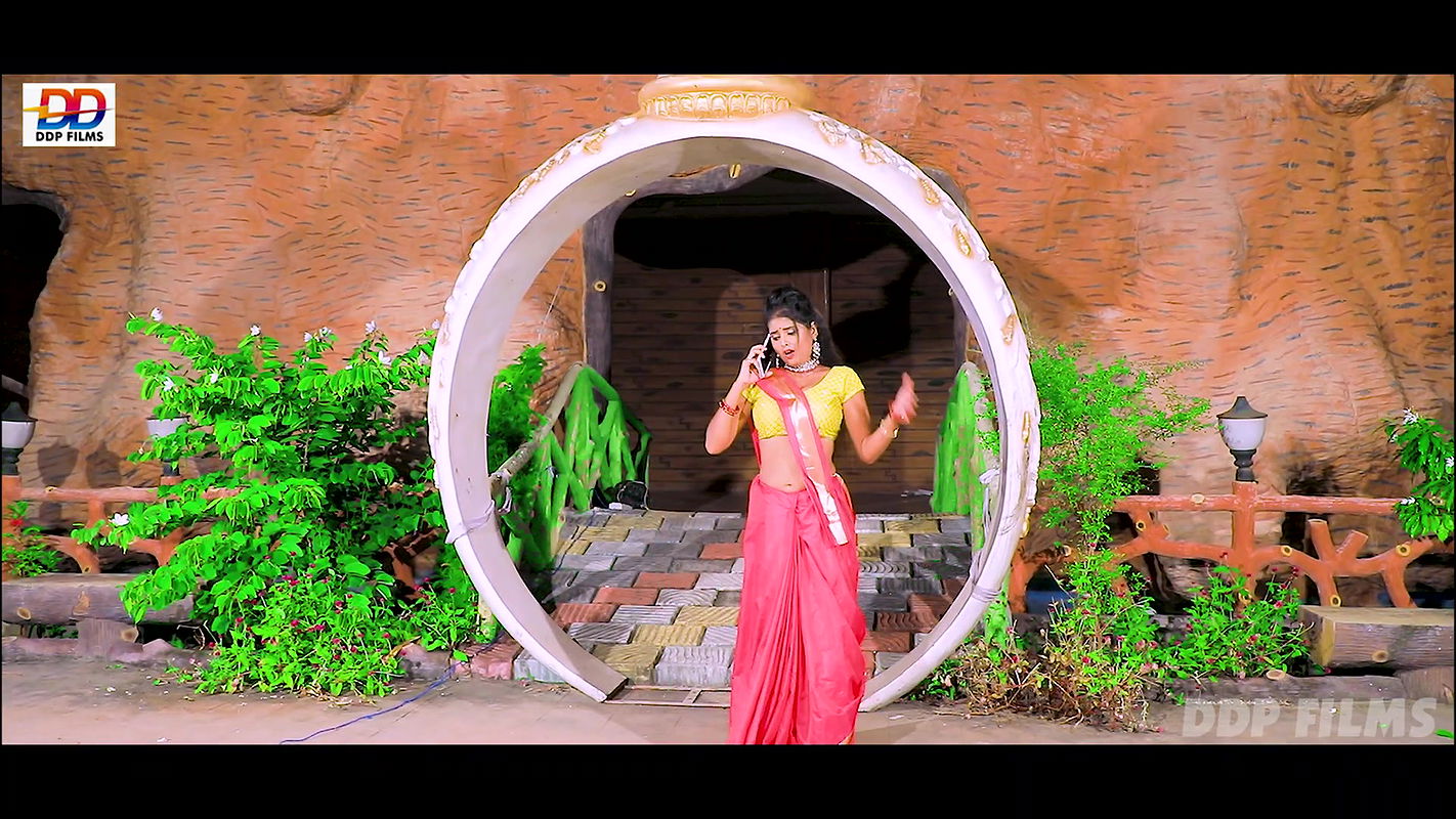 Radha Patel hot saree song – Navel kiss, Expressions2