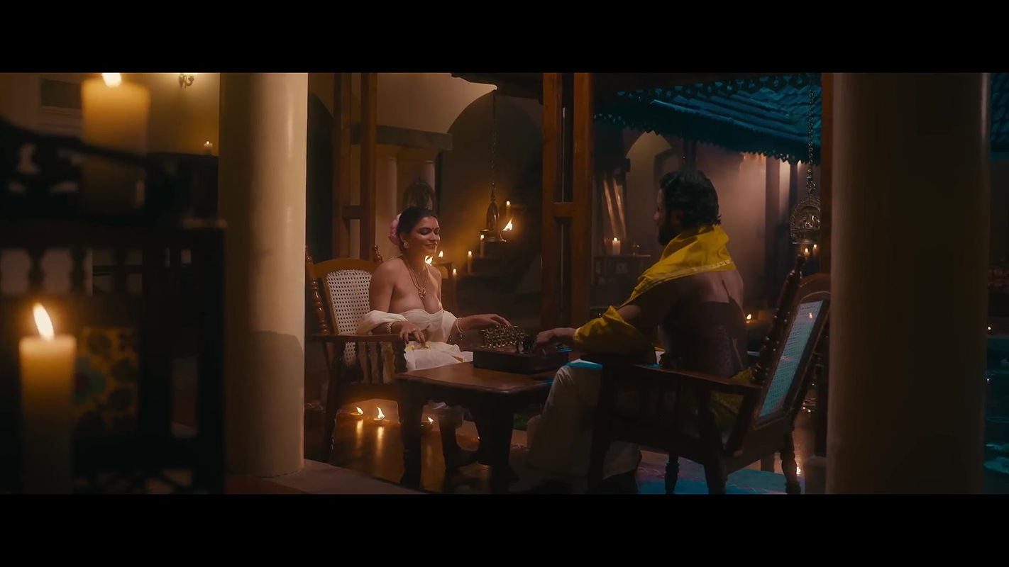 Resmi R Nair hot romantic song – Hanging boobs, Deep cleavage, navel show2