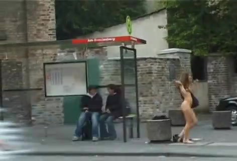 Naked women in front of clothed kids