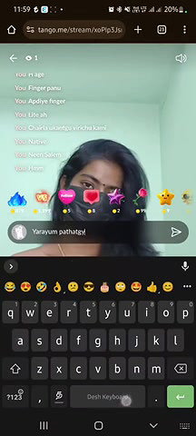 Hot girl ponnu maya tango live