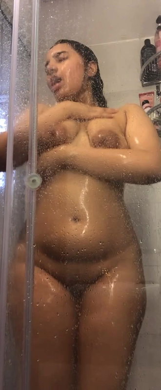 Hot girl bathing