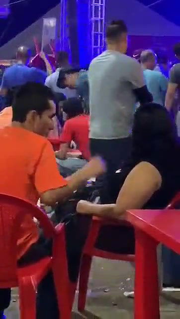 Horny Man Sucking Wife Boob In Public