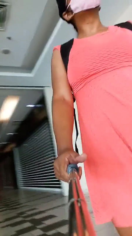 Desi Mature shemale 2 videos selfie in mall and park show