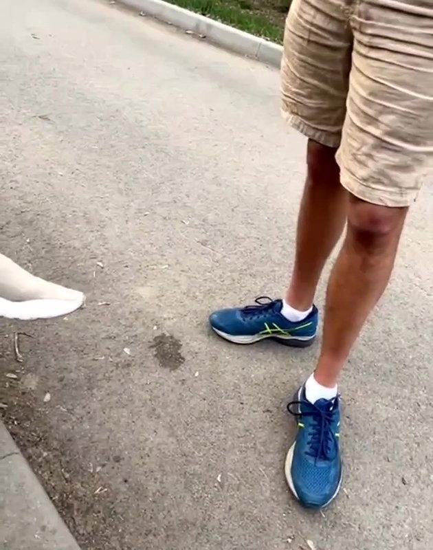 Celena boobs show to stranger