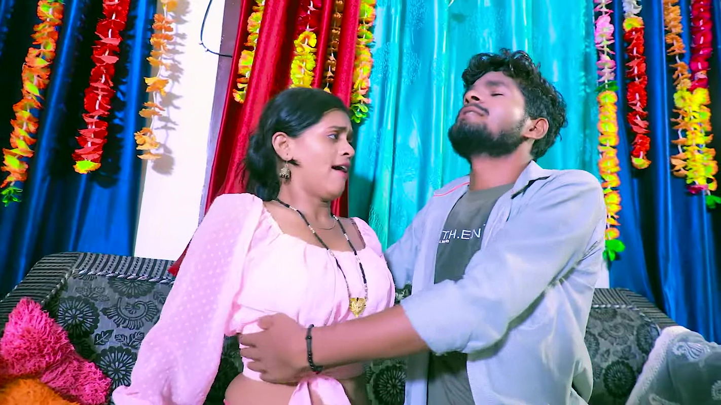 Suhana boobs pressed, rubbed and felt, navel show, shy horny expressions