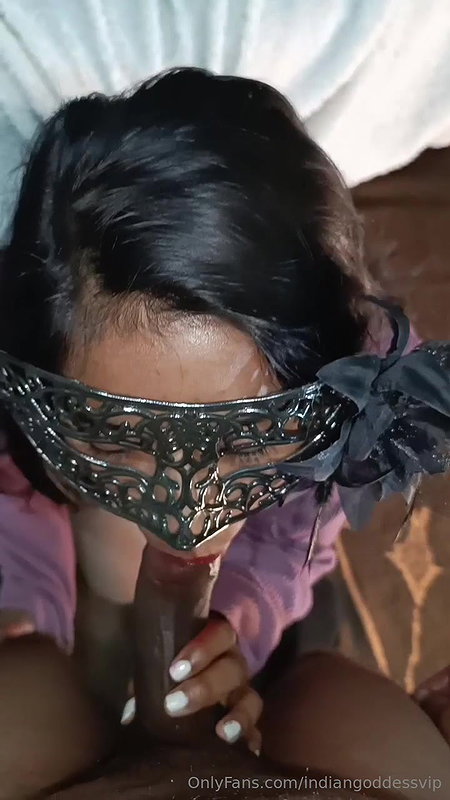 The Indian goddess vip blowjob and cum spread on legs