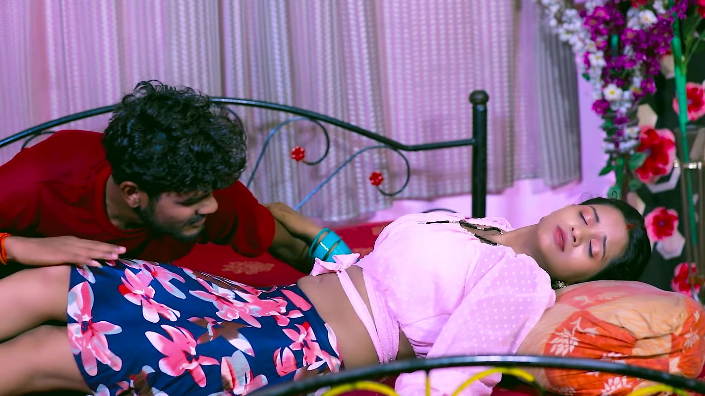 Suhana boobs pressed, rubbed and felt, navel show, shy horny expressions4