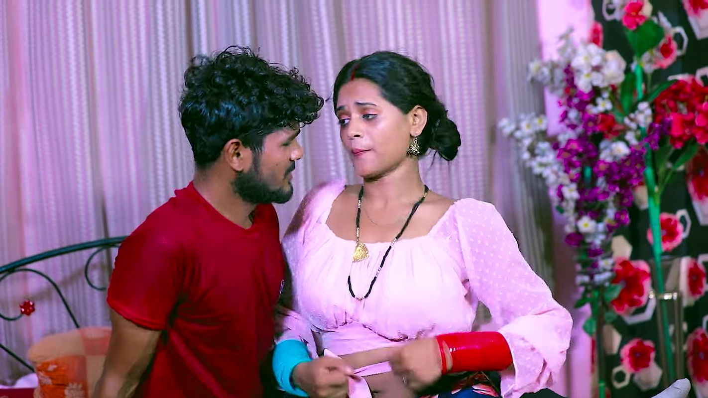 Suhana boobs pressed, rubbed and felt, navel show, shy horny expressions4