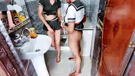 Three super tight bitches are toy fucking on a couch xxx