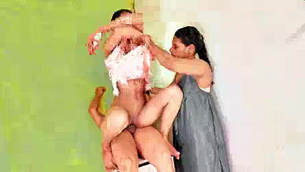 Threesome sex with two hot xxx porn desi fantastic sex