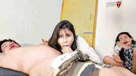 Very hot threesome with stepbro and my BFF super xxx porn