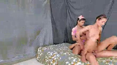 desi romantic Real hard fuck adventure for sexy brunette ffm