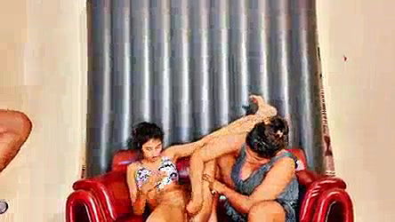 Hot threesome fucking action xxx ffm