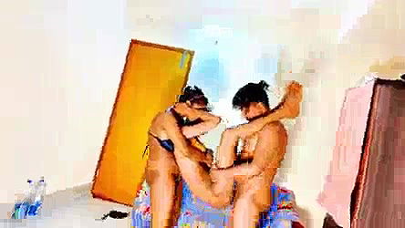 Real hard fuck adventure for sexy brunette ffm