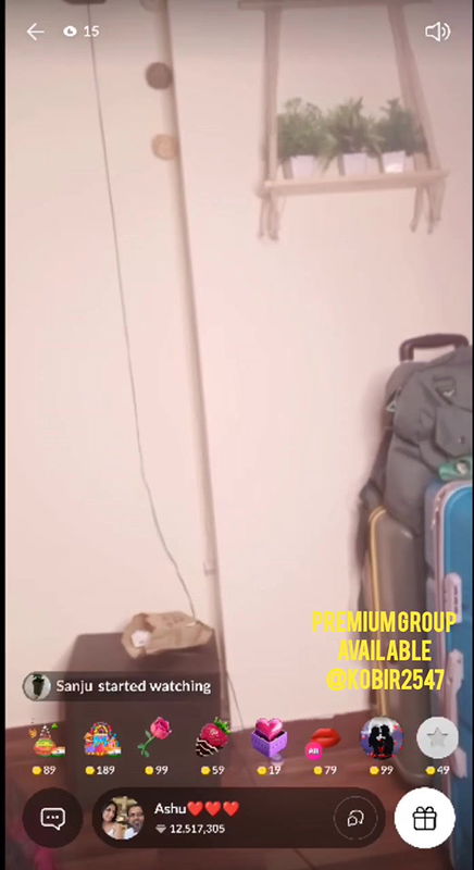 Lesbian Couple Ashu Grope Each Others Boobs Playing With Holi Colors on Tango2