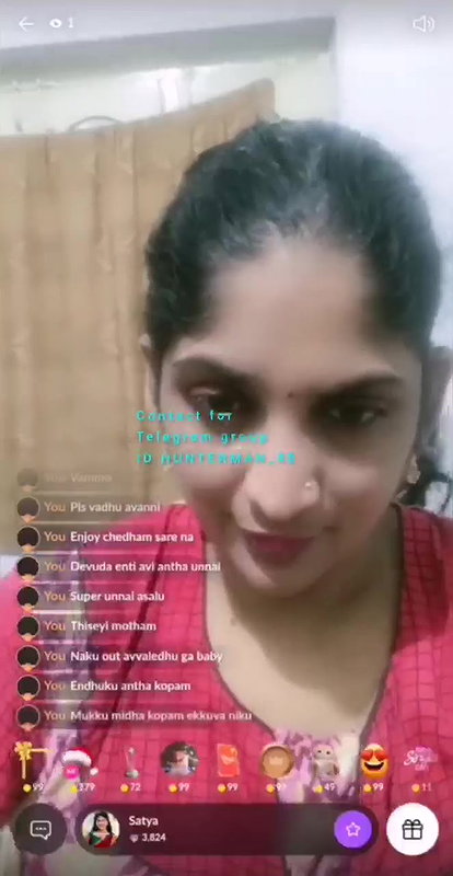 Satya Telugu Aunty Tango Show Wid Face2
