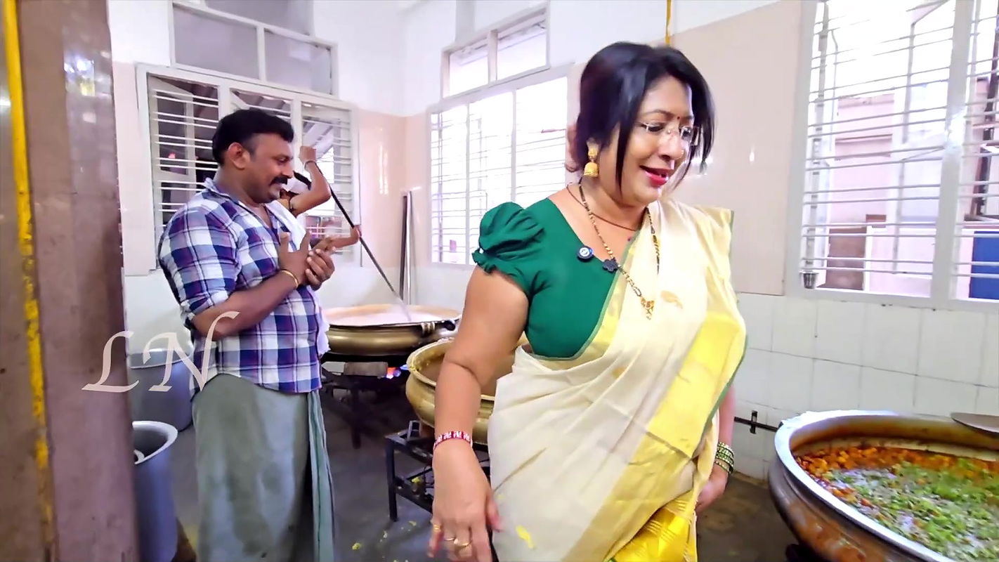 Lekshmi Nair Sexy Navel Slip,Boob,Big Ass in Kerala Saree2