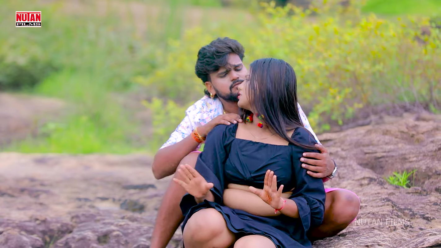 Saloni boobs grabbed, pressed & felt, slight navel kiss, shy smiling expressions 4