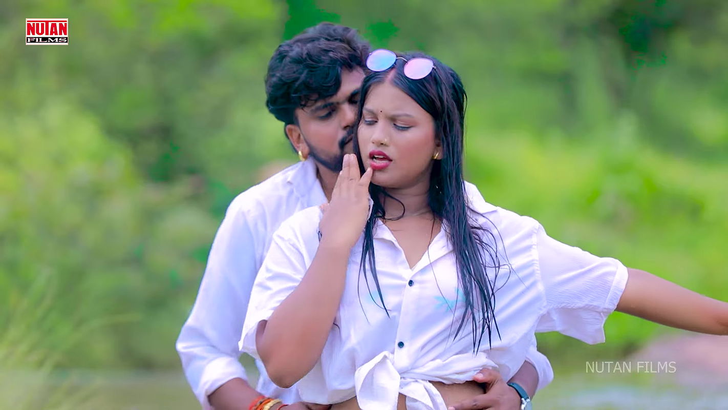 Saloni boobs grabbed, pressed & felt, slight navel kiss, shy smiling expressions 4