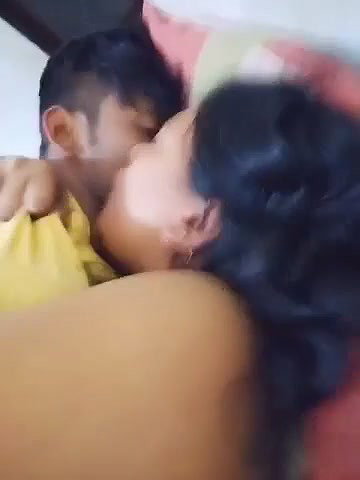 Hot lover enjoying fun time by sucking his girlfriend boobs 2