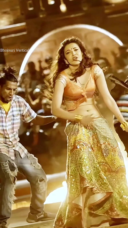 Kajal Agarwal milky body bouncing boobs deep navel show ass shaking hottest UHD video 4