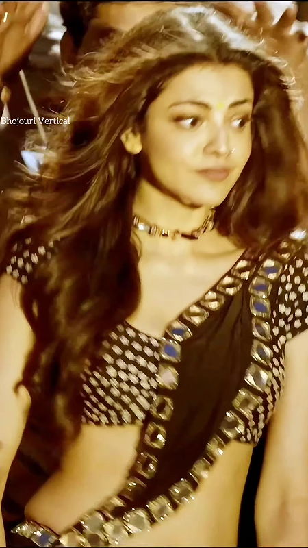 Kajal Agarwal milky body bouncing boobs deep navel show ass shaking hottest UHD video 4