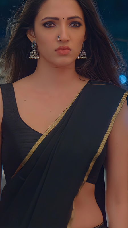 NEHA SHETTY IRRESISTIBLE SEDUCTIVE WAIST TEASE IN SAREE HQ VIDEO