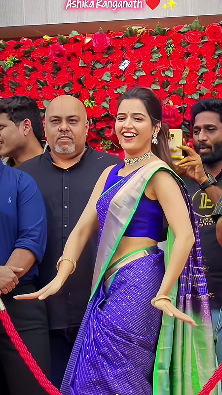 ASHIKA RANGANATH SHAKING HER SEXY WAIST IN SAREE HQ VIDEO