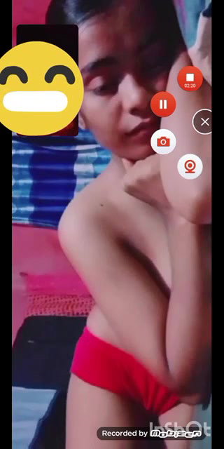 Desi village girlfriend showing and fingring on vc 2 videos