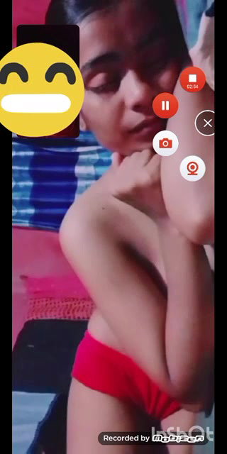 Desi village girlfriend showing and fingring on vc 2 videos