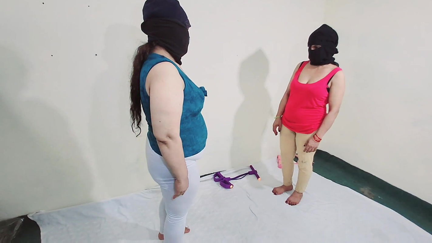 Big Ass Indian BBW and Muslim Desi Girl Hot and Sexy Excercise