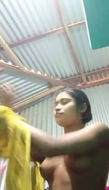 Village girl after bath asking sorry in nude 2