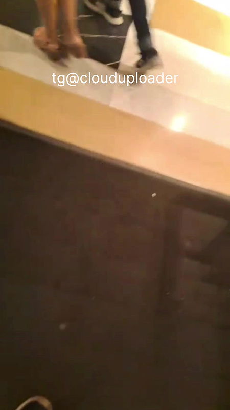 Desi MILF black dotted Panty and hips captured on escalator 2