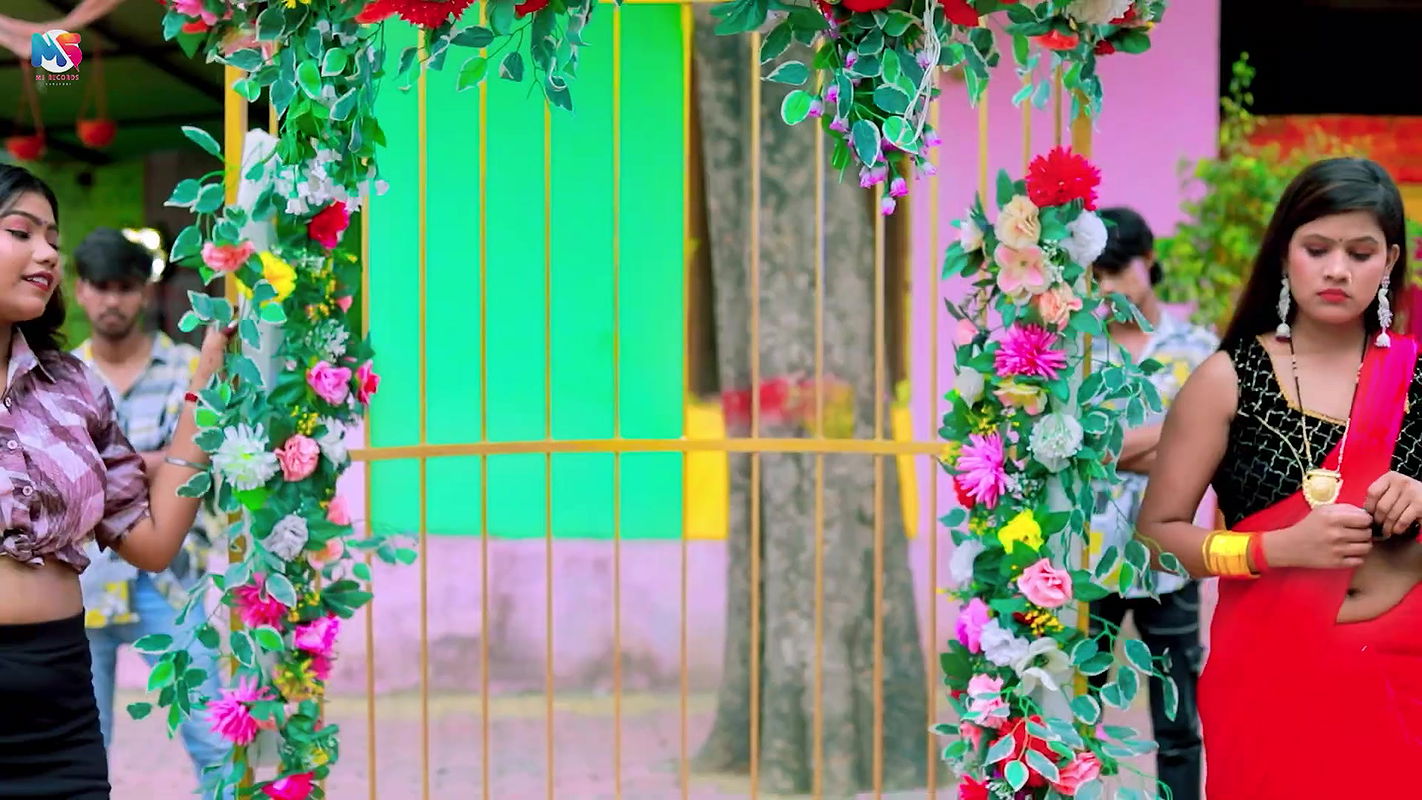 An Unknown hot saree song – Navel caressed 2